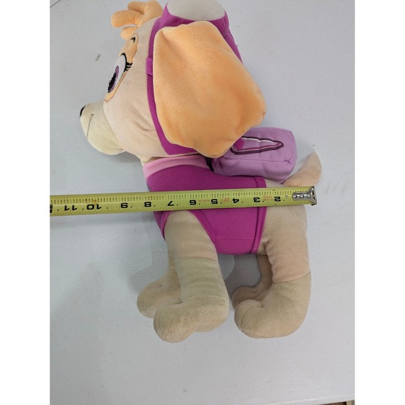 PAW Patrol Skye Plush 15" Stuffed Animal Toy – Pink Pilot Flight Gear Edition - Picture 9 of 10
